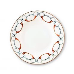 Vagabond House Wellington Bit Pattern Bone China Soup Plate Dinnerware