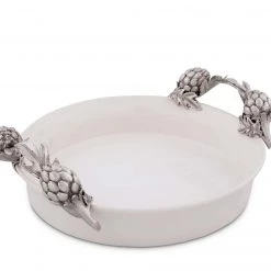 Vagabond House Farmer's Market Artichoke Stoneware Pie Dish