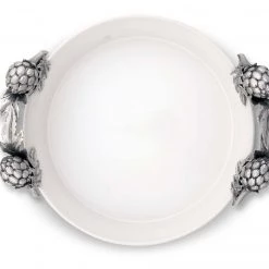 Vagabond House Farmer's Market Artichoke Stoneware Pie Dish