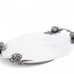 Vagabond House Farmer's Market Artichoke Stoneware Serving Tray