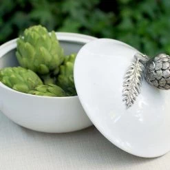 Vagabond House Farmer's Market Artichoke Stoneware Soup Tureen