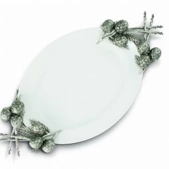 Vagabond House Artichoke Stoneware Tray Farmer's Market