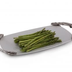 Vagabond House Farmer's Market Asparagus Stoneware Platter