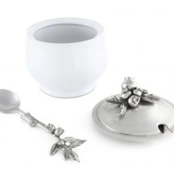 Vagabond House Farmer's Market Blueberry Sugar Bowl And Spoon