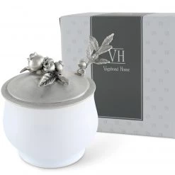 Vagabond House Farmer's Market Blueberry Sugar Bowl And Spoon