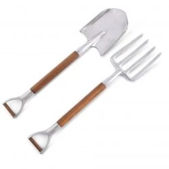 Vagabond House Farmer's Market Fork & Shovel Salad Serving Set