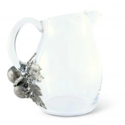 Vagabond House Farmer's Market Orange Blooms Glass Pitcher