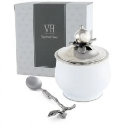 Vagabond House Pomegranate Sugar Bowl And Spoon Farmer's Market 11 Vagabond House Pomegranate Sugar Bowl And Spoon Farmer's Market