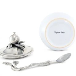 Vagabond House Pomegranate Sugar Bowl And Spoon Farmer's Market 10 Vagabond House Pomegranate Sugar Bowl And Spoon Farmer's Market