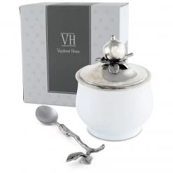 Vagabond House Pomegranate Sugar Bowl And Spoon Farmer's Market