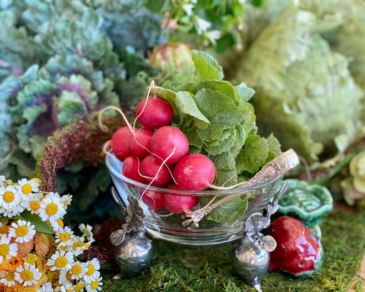 Vagabond House Farmer's Market Radish Dip Bowls 4 Vagabond House Farmer's Market Radish Dip Bowls