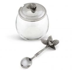 Vagabond House Farmer's Market Strawberry Jam Jar With Spoon