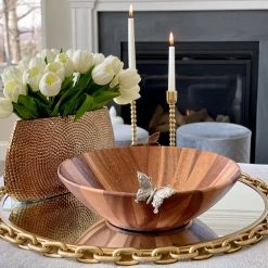 Vagabond House Butterfly Salad Bowl 9 Vagabond House Butterfly Salad Bowl