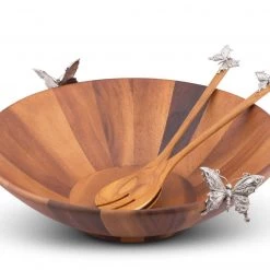Vagabond House Butterfly Salad Server 9 Vagabond House Butterfly Salad Server