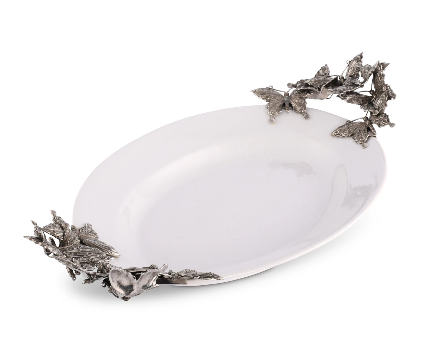 Vagabond House Butterfly Stoneware Tray Large Garden Friends 4 Vagabond House Butterfly Stoneware Tray Large Garden Friends