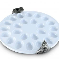 Vagabond House Garden Friends Chicken Deviled Egg Holder 9 Vagabond House Garden Friends Chicken Deviled Egg Holder