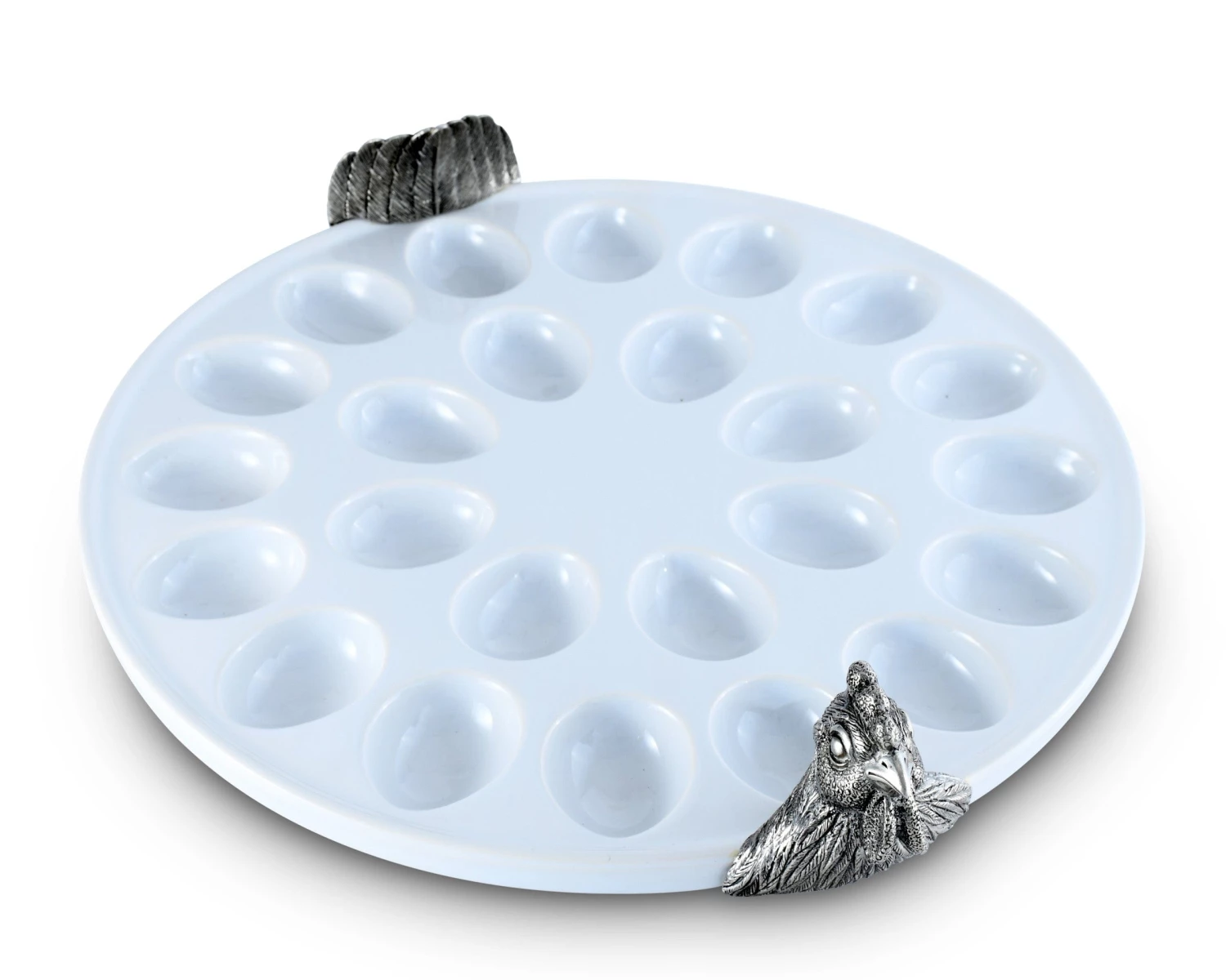 Vagabond House Garden Friends Chicken Deviled Egg Holder 4 Vagabond House Garden Friends Chicken Deviled Egg Holder