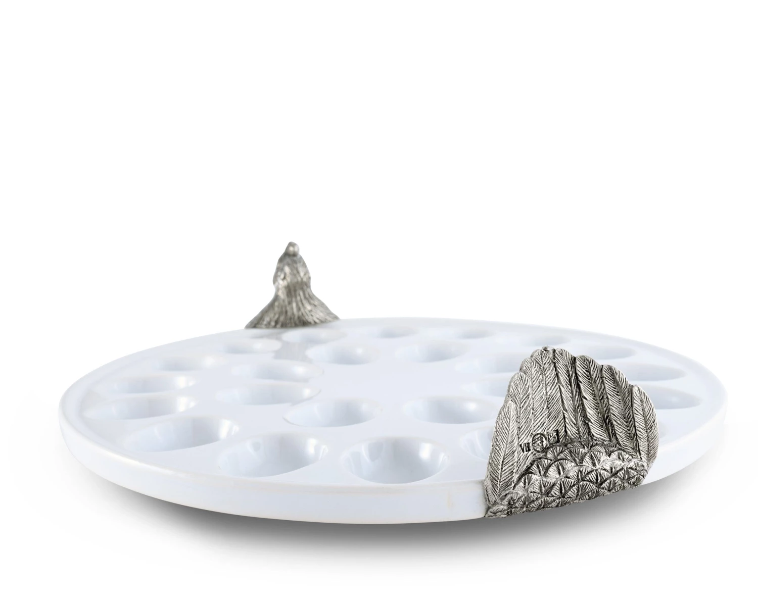 Vagabond House Garden Friends Chicken Deviled Egg Holder 6 Vagabond House Garden Friends Chicken Deviled Egg Holder