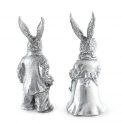 Vagabond House Garden Friends Dressed Rabbits Salt & Pepper Set 10 Vagabond House Garden Friends Dressed Rabbits Salt & Pepper Set