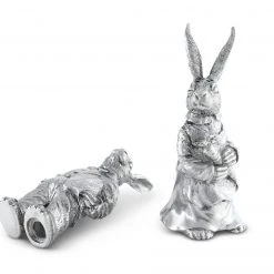 Vagabond House Garden Friends Dressed Rabbits Salt & Pepper Set 11 Vagabond House Garden Friends Dressed Rabbits Salt & Pepper Set