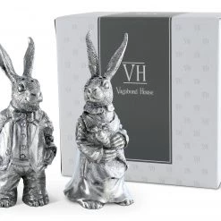 Vagabond House Garden Friends Dressed Rabbits Salt & Pepper Set 13 Vagabond House Garden Friends Dressed Rabbits Salt & Pepper Set