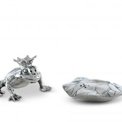 Vagabond House Frog Prince Salt & Pepper Set Garden Friends