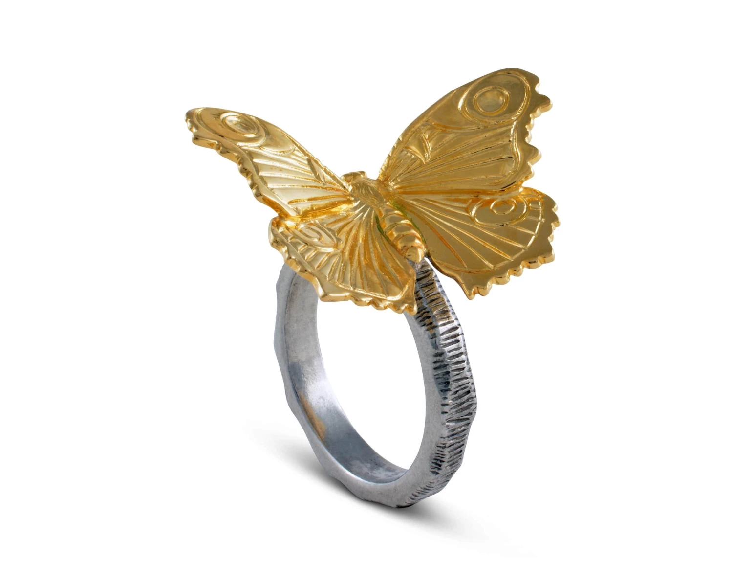 Vagabond House Gold Butterfly Napkin Ring 1 Vagabond House Gold Butterfly Napkin Ring