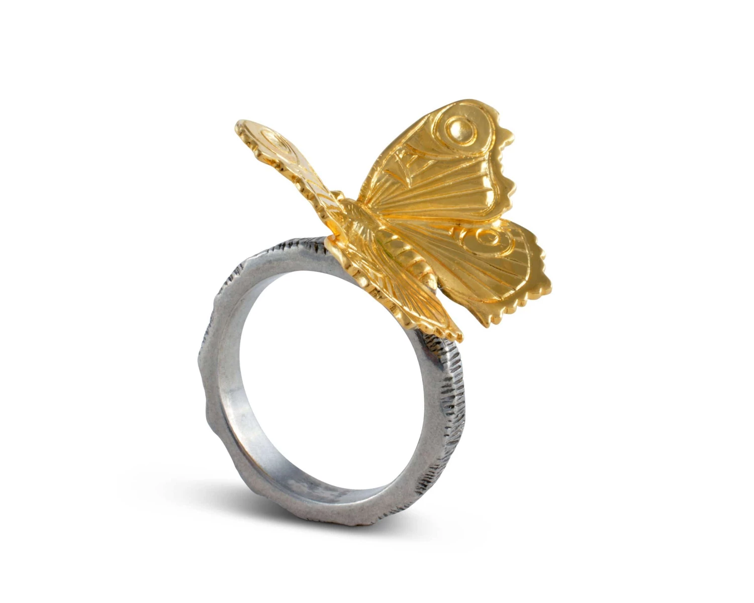 Vagabond House Gold Butterfly Napkin Ring 3 Vagabond House Gold Butterfly Napkin Ring
