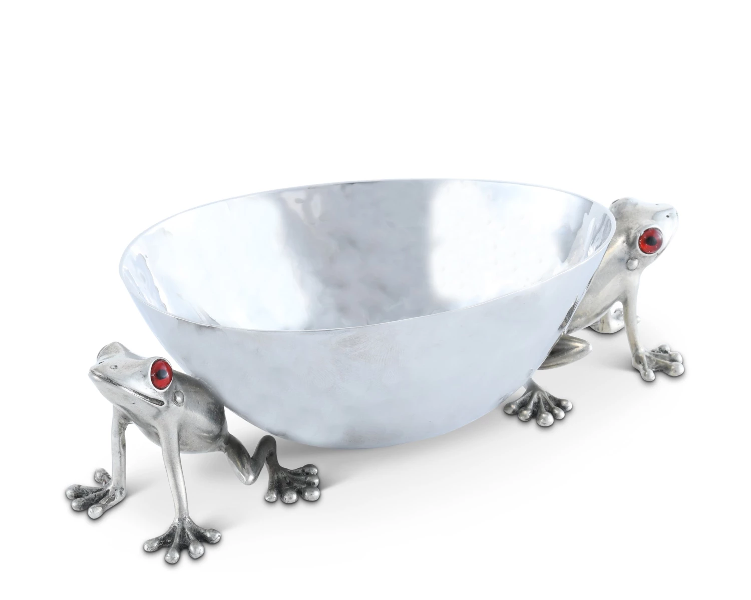 Vagabond House Happy Frog Dip Bowl Stainless Steel Garden Friends 1 Vagabond House Happy Frog Dip Bowl Stainless Steel Garden Friends