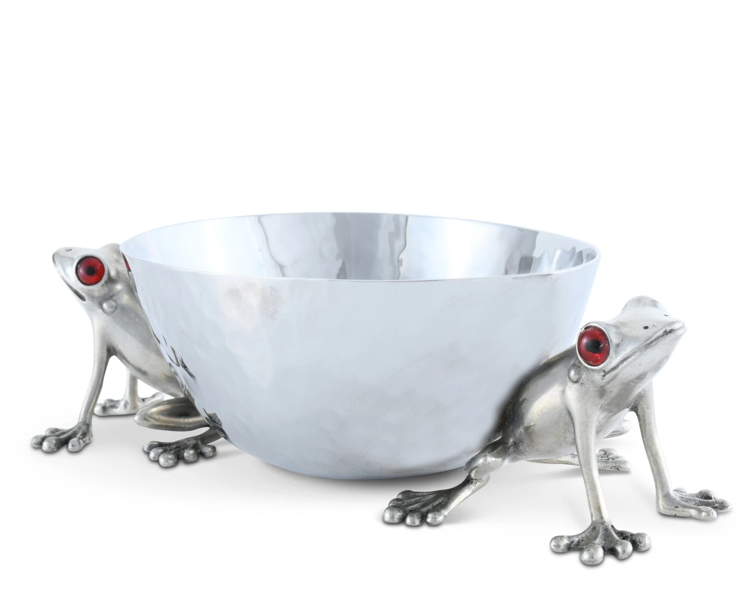 Vagabond House Happy Frog Dip Bowl Stainless Steel Garden Friends 2 Vagabond House Happy Frog Dip Bowl Stainless Steel Garden Friends