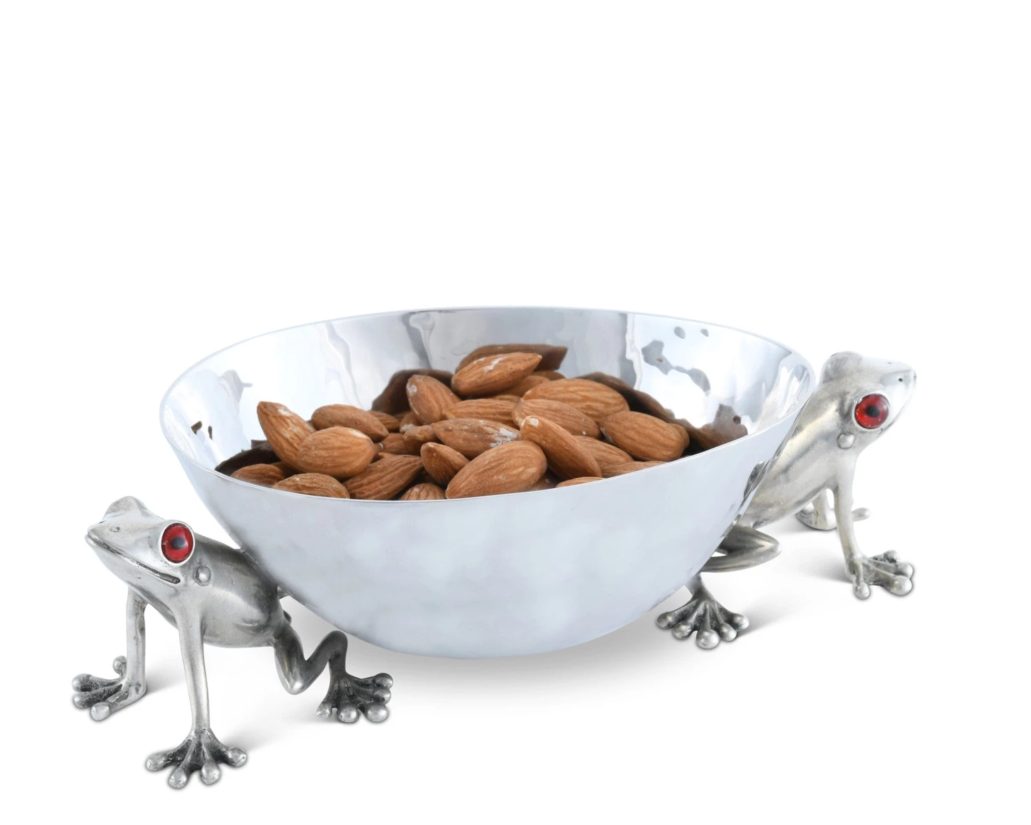 Vagabond House Happy Frog Dip Bowl Stainless Steel Garden Friends 3 Vagabond House Happy Frog Dip Bowl Stainless Steel Garden Friends