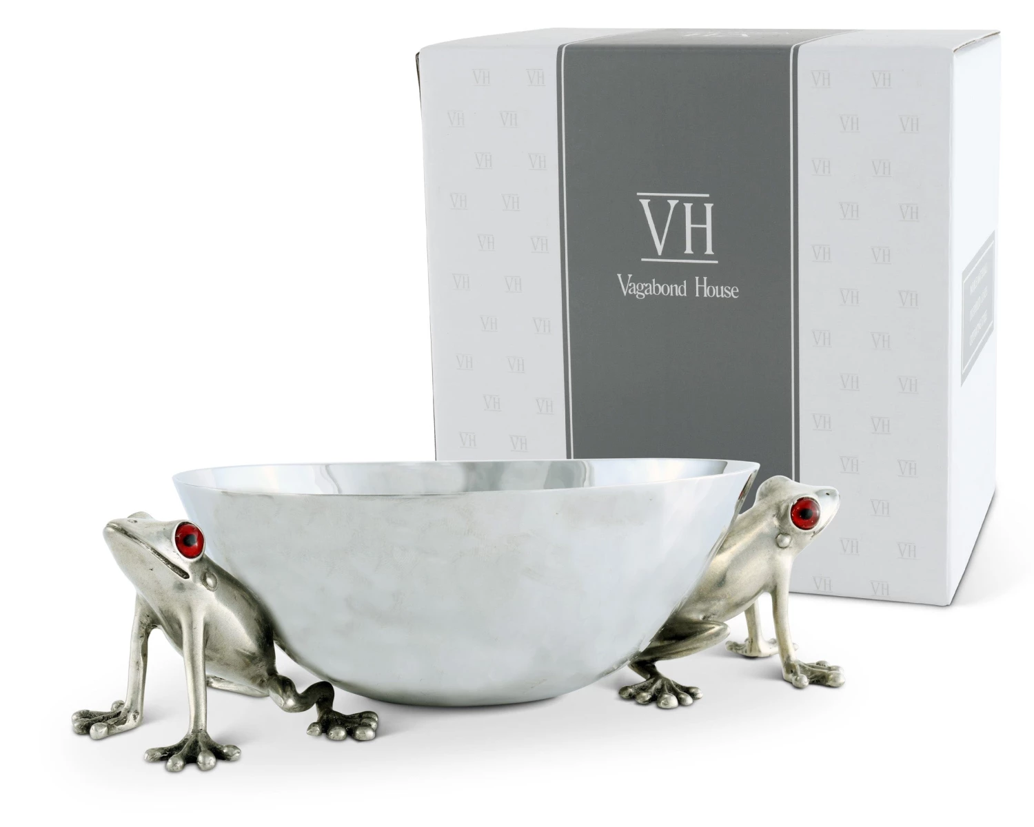 Vagabond House Happy Frog Dip Bowl Stainless Steel Garden Friends 4 Vagabond House Happy Frog Dip Bowl Stainless Steel Garden Friends