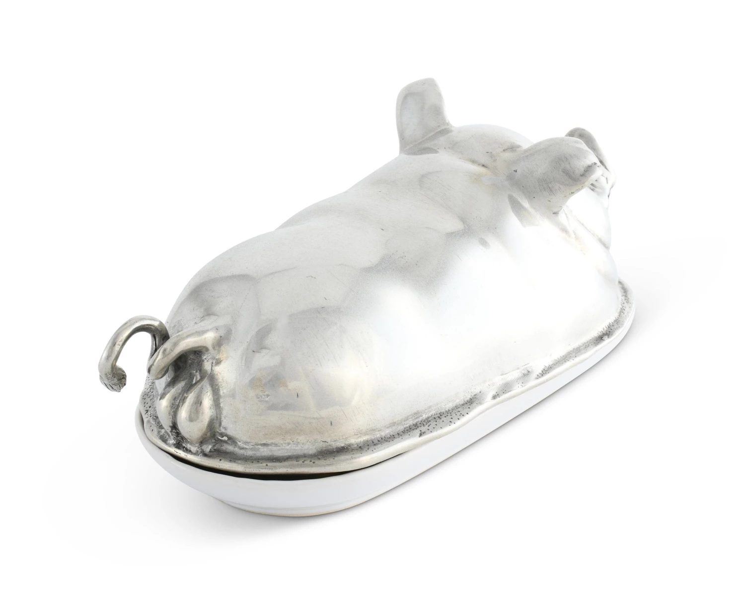 Vagabond House Happy Pig Butter Dish Garden Friends 5 Vagabond House Happy Pig Butter Dish Garden Friends