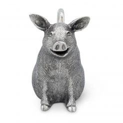 Vagabond House Happy Pig Creamer Garden Friends