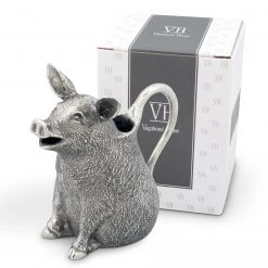 Vagabond House Happy Pig Creamer Garden Friends