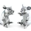 Vagabond House Happy Pigs Salt & Pepper Set Garden Friends