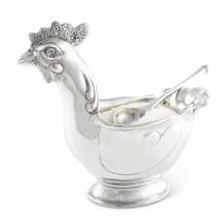 Vagabond House Hen Sugar Bowl With Spoon