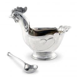 Vagabond House Hen Sugar Bowl With Spoon