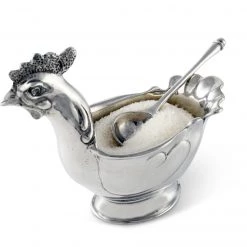 Vagabond House Hen Sugar Bowl With Spoon