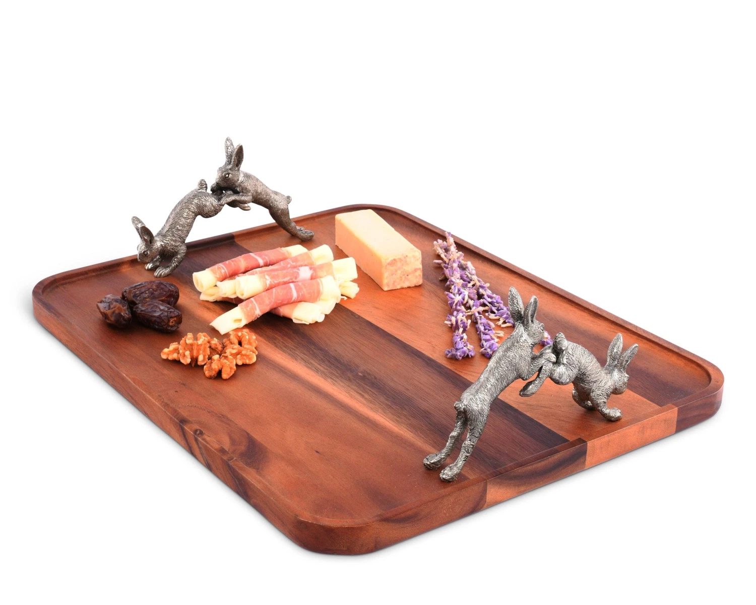 Vagabond House Garden Friends Hopping Bunny Wood Tray 1 Vagabond House Garden Friends Hopping Bunny Wood Tray