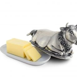 Vagabond House Garden Friends Mabel Cow Butter Dish