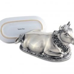 Vagabond House Garden Friends Mabel Cow Butter Dish