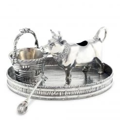 Vagabond House Mabel Cow Creamer Set Garden Friends