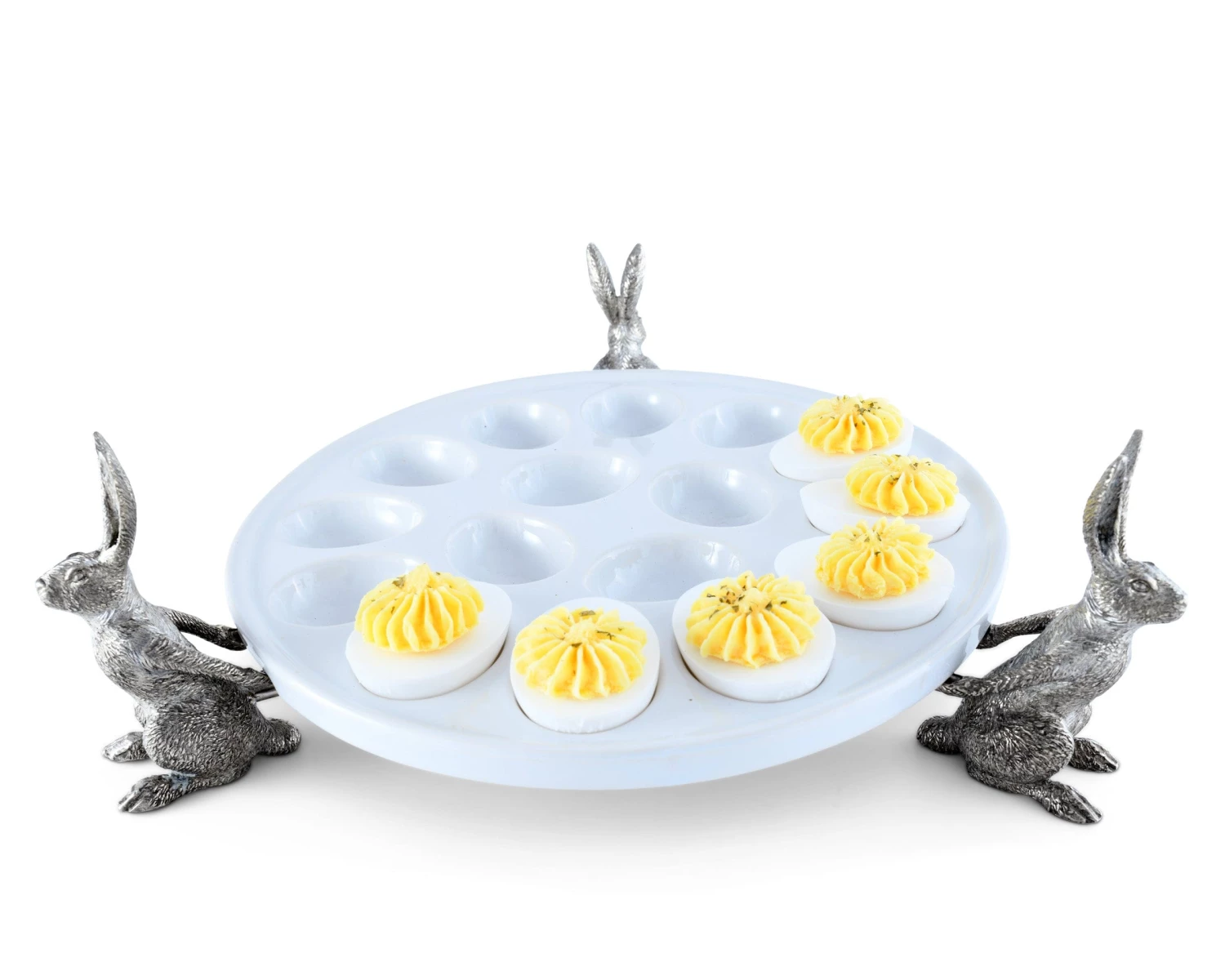 Vagabond House Rabbit Deviled Egg Holder 1 Vagabond House Rabbit Deviled Egg Holder