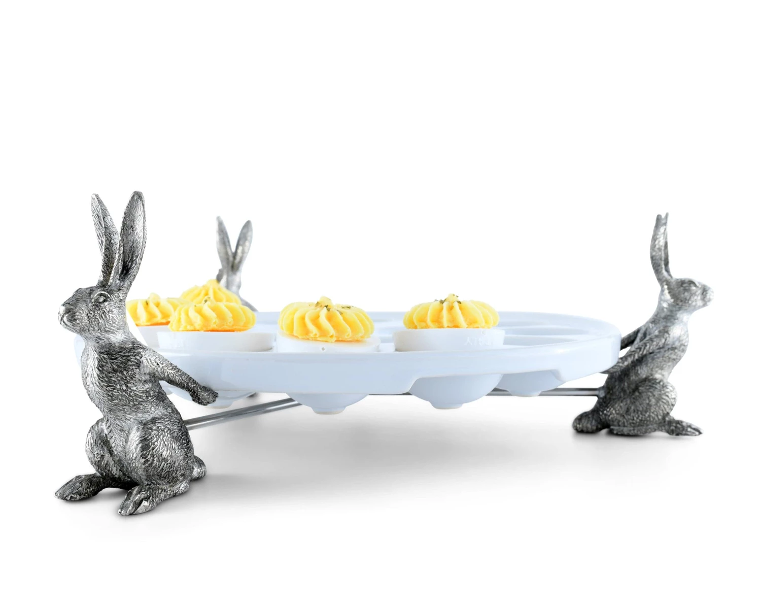 Vagabond House Rabbit Deviled Egg Holder 2 Vagabond House Rabbit Deviled Egg Holder