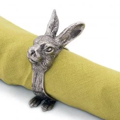 Vagabond House Rabbit Napkin Rings Garden Friends