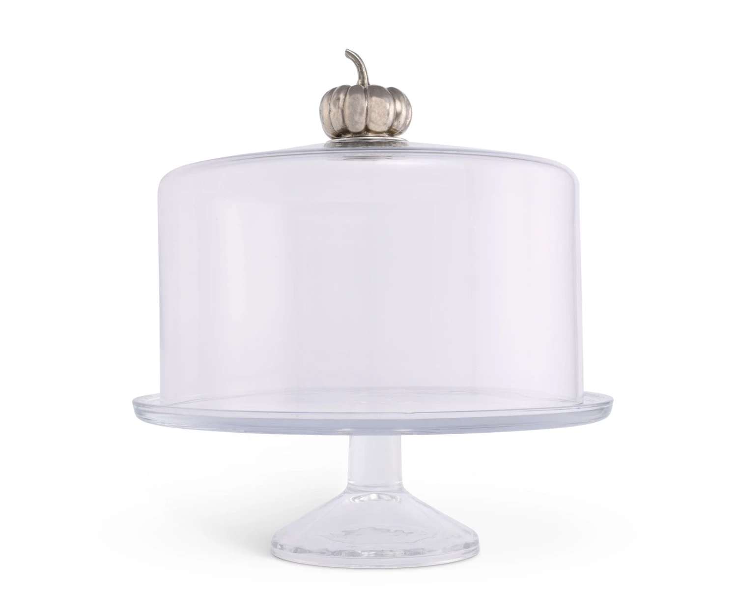 Vagabond House Dessert Stands Pumpkin Knob Glass Covered Cake / Dessert Stand 1 Vagabond House Dessert Stands Pumpkin Knob Glass Covered Cake / Dessert Stand