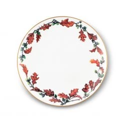 Vagabond House Norwood Acorn Bone China Round Salad Plate Harvest