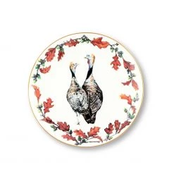 Vagabond House Norwood Narragansett Turkey Bone China Round Salad Plate
