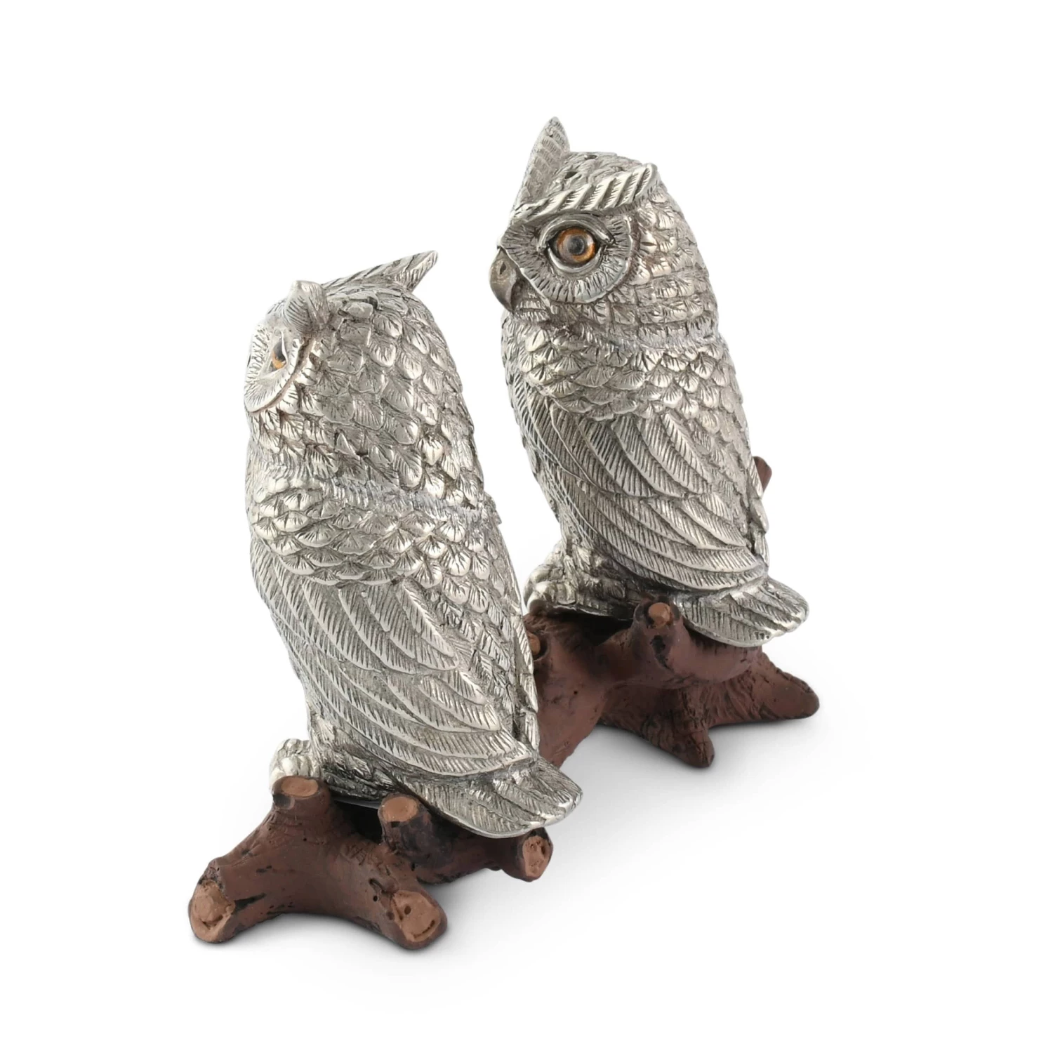 Vagabond House Harvest Owl On Log Salt And Pepper Shaker 5 Vagabond House Harvest Owl On Log Salt And Pepper Shaker